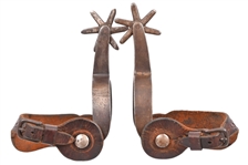 Crockett Marked 4-Heart Pattern Spurs