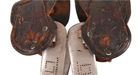 Crockett & Montana Brand L7 Marked Spurs & Straps