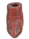 Catlinite Indian Carved Beaver Pipe
