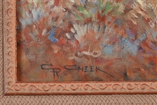 Clifton Ray Cheek Original Indian Oil Painting