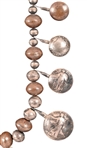 Vintage Indian Pawn Silver Coin Necklace