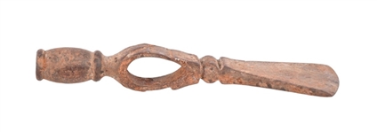 Antique Hand Forged Iron Pipe Tomahawk Head