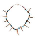 Indian Made Grizzly Claw & Tooth Necklace