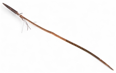 Rare Northern Plains Indian Iron Tipped Spear