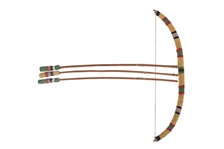 Indian Beaded Child's Bow & Arrows