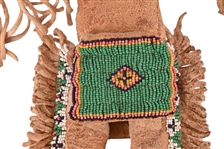 Beaded Eagle Head Ceremonial Indian Doll