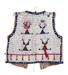 Plains Indian Sioux Beaded Child's Vest