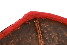 Rare Indian Buffalo Hide Shield w/ Painted Buffalo