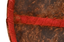 Rare Indian Buffalo Hide Shield w/ Painted Buffalo