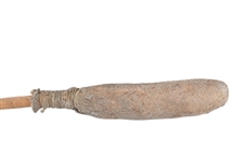 Rare Indian Rawhide Drum With Painted Buffalo