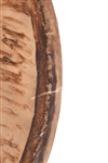 Rare Indian Rawhide Drum With Painted Buffalo