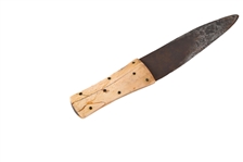 Large Bone Handle Indian Knife & Spotted Sheath