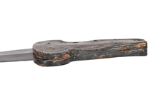 Rare Early Indian Dag Knife Hide Handle 1800-1850