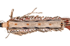 Indian Beaded Horse Hair Sheath & Knife