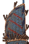Indian Beaded Sheath & Brass-Tacked Patch Knife
