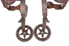 Unmarked Personalized Custom Spurs Dated 1889
