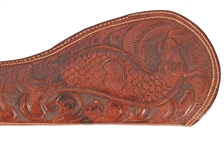 Very Rare Original Tooled Henry Rifle Scabbard Visalia