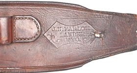 J.N. Farlow Lander Wyoming Marked Gun Belt