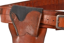 Antique Gun Belt & Single Loop Holster