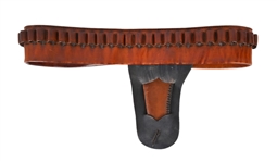 Antique Gun Belt & Single Loop Holster