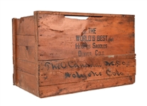 Antique Heiser Saddle Colorado Wood Shipping Crate