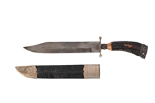 G. Woodhead Sheffield Staghorn Bowie Knife