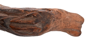 Hand Carved Indian Horse Head Dance Stick