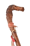 Hand Carved Indian Horse Head Dance Stick