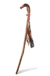 Hand Carved Indian Horse Head Dance Stick