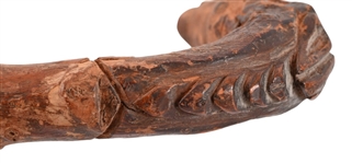 Hand Carved Indian Horse Head Dance Stick