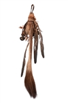 Crow Medicine Item Beaed Deer Tail With Bells