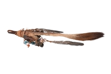 Crow Medicine Item Beaed Deer Tail With Bells