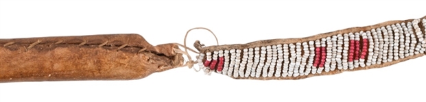 Indian War Club With Carved Catlinite Head