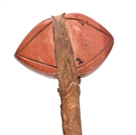 Indian War Club With Carved Catlinite Head