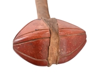 Indian War Club With Carved Catlinite Head