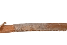 American Indian Rawhide Stone-Head War Club