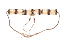 Plains Indian Brass Beaded Pipe Choker
