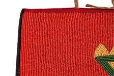 Large Indian Beaded Plateau Bag