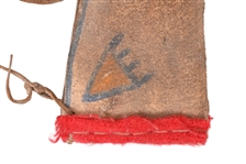 Crow Indian Parfleche Feather Holder