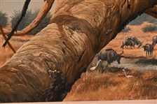 Gary R. Swanson Oil Painting of Leopards