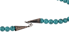 Blue Trade Bead Indian Necklace