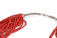 Indian Red Coral 28-Strand Necklace