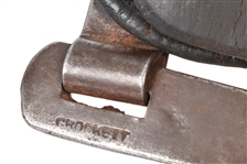 Crockett Marked Scarce 3-Heart Pattern Spurs