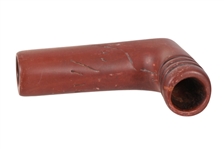 Carved Catlinite Elbow Pipe Bowl
