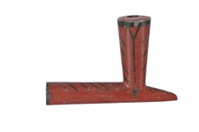 Large Pewter Inlayed Indian Pipe