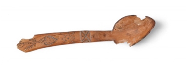 Two Native American Indian Horn Spoons