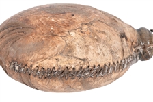 Indian Hide Wrapped Ceramic Water Canteen