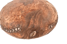 Indian Hide Wrapped Ceramic Water Canteen