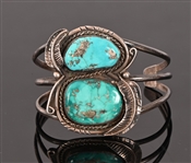 Navajo Turquoise Silver Bracelet