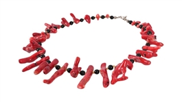 Red Finger Coral Indian Necklace